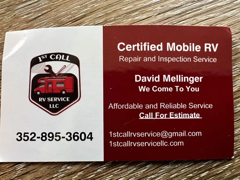 Slide of 1st Call RV Service