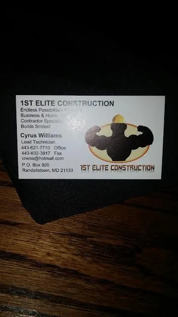 Slide of 1st Elite Construction