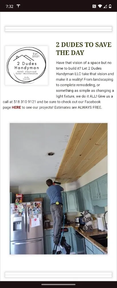 Slide of 2 Dudes Handyman