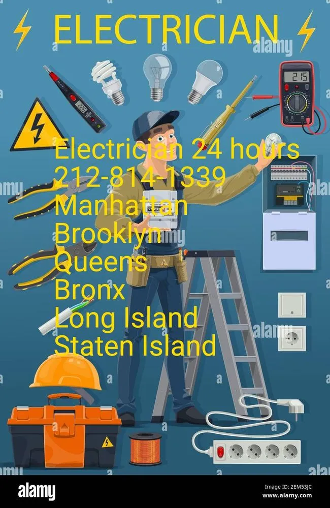 Slide of 24 hour electrician NYC
