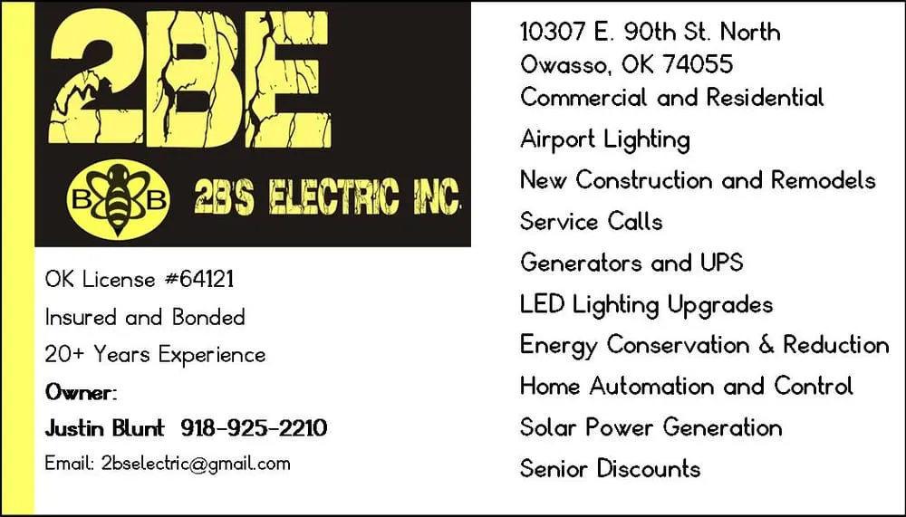 Slide of 2B's Electric Inc