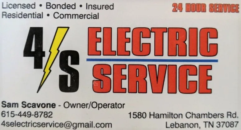 Slide of 4 S Electric Service