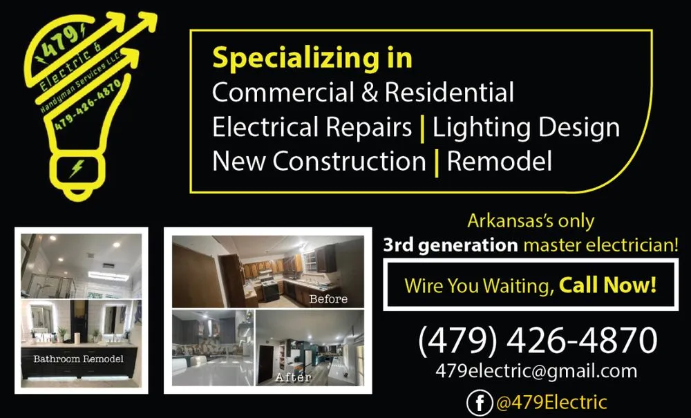 Expert outlet and switch repair experts serving ,  - 479 Electric & Handyman Services