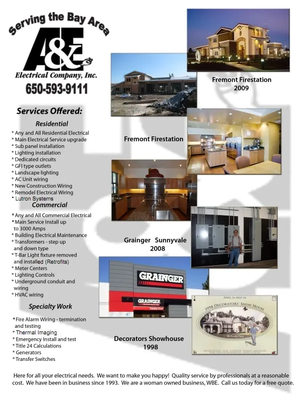 Slide of A & E Electrical Company