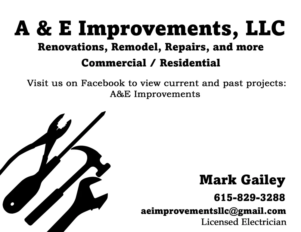 Slide of A & E Improvements