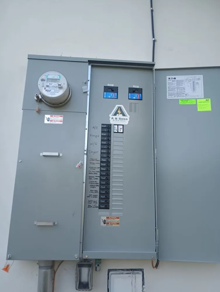 Slide of A & Sons Electric