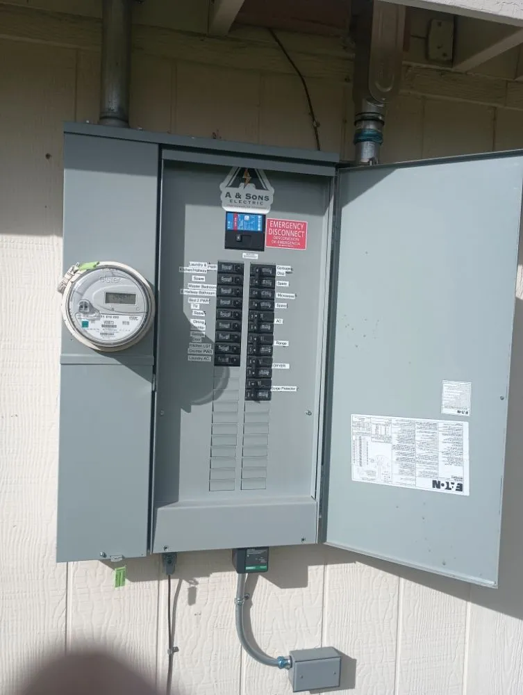 Slide of A & Sons Electric