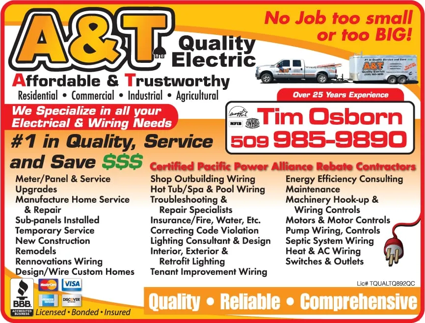Slide of A & T Quality Electric