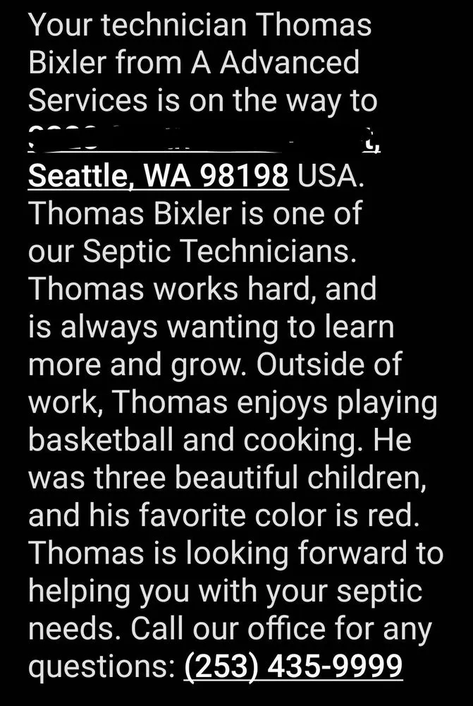 Slide of A Advanced Septic & Construction Services