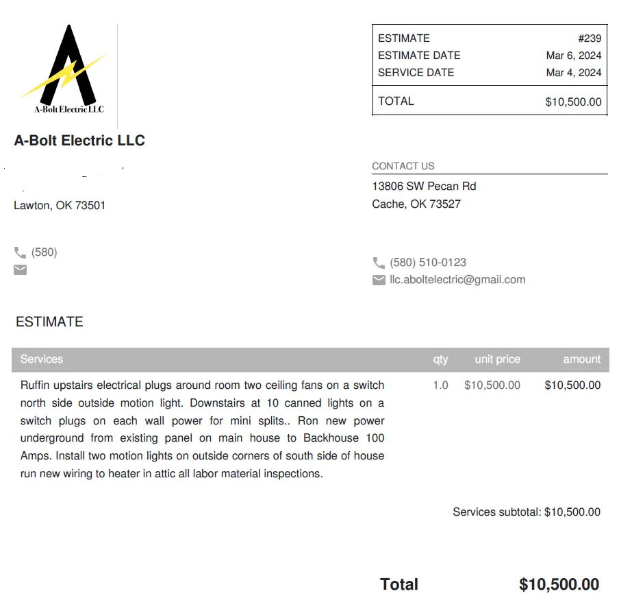 Slide of A-Bolt Electric