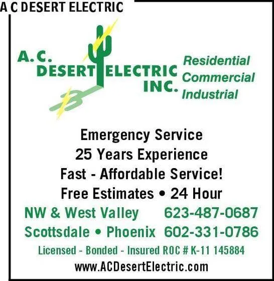 Slide of A C Desert Electric