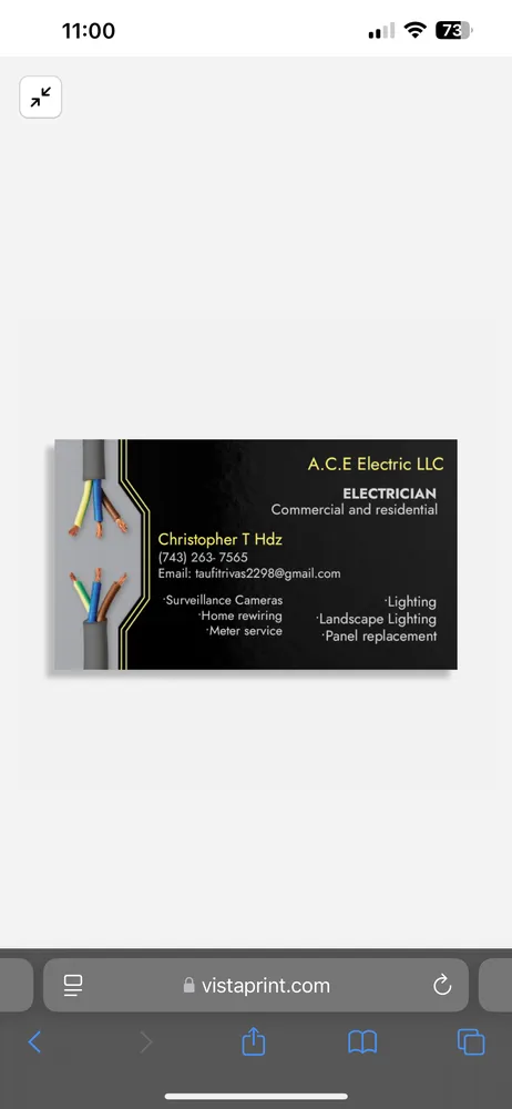 Slide of A C E Electric