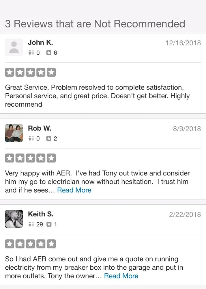 Slide of A E R Electric