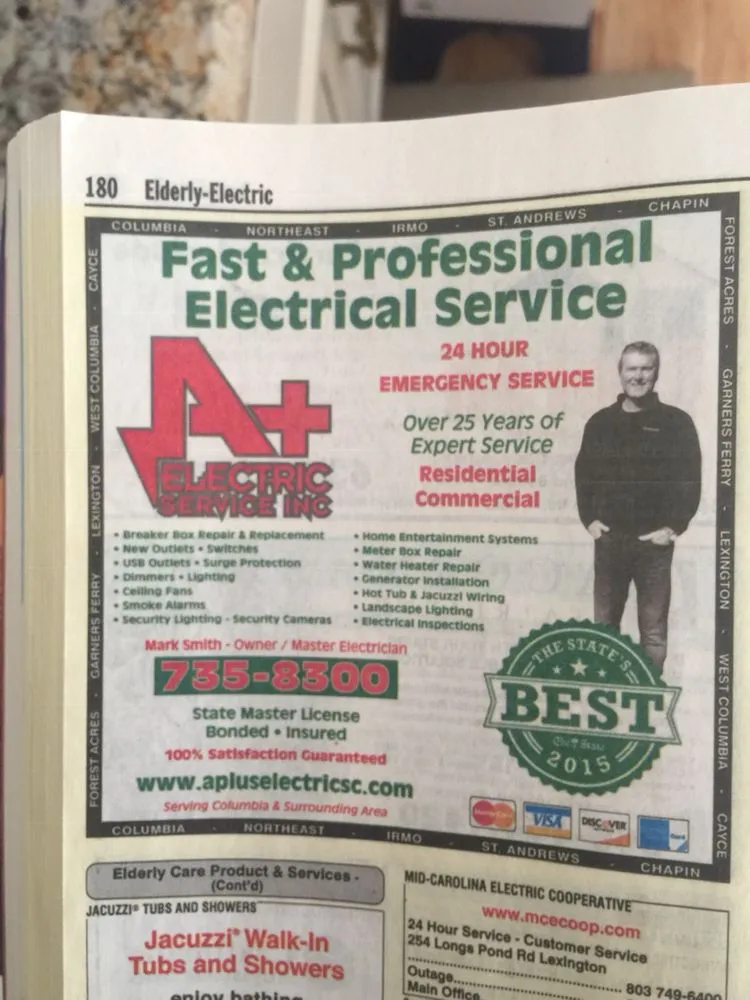 Slide of A Plus Electric Service