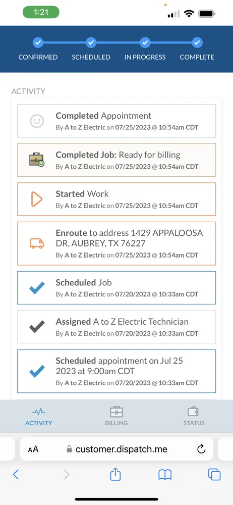 Slide of A To Z Electric