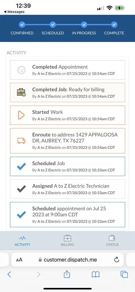 Slide of A To Z Electric