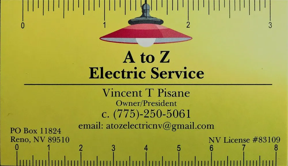 Slide of A to Z Electric Service