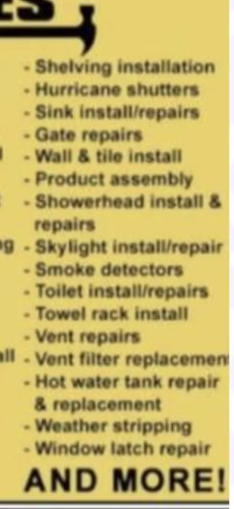 Slide of A-Z Handyman Services