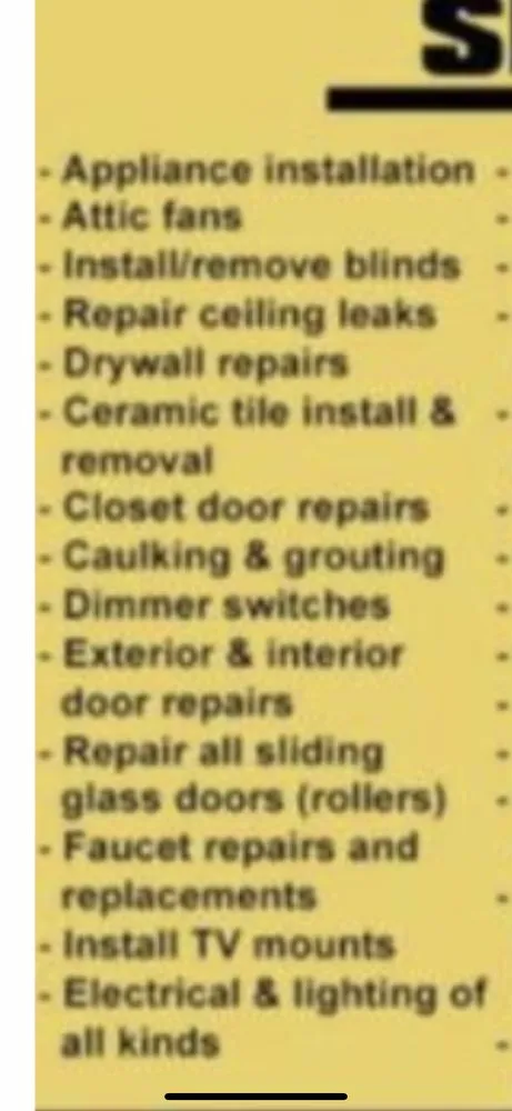 Slide of A-Z Handyman Services