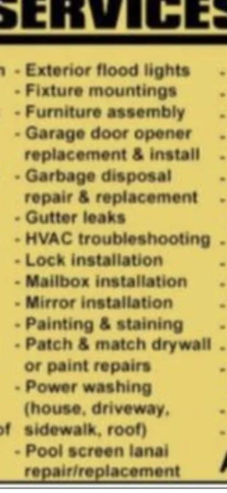 Slide of A-Z Handyman Services