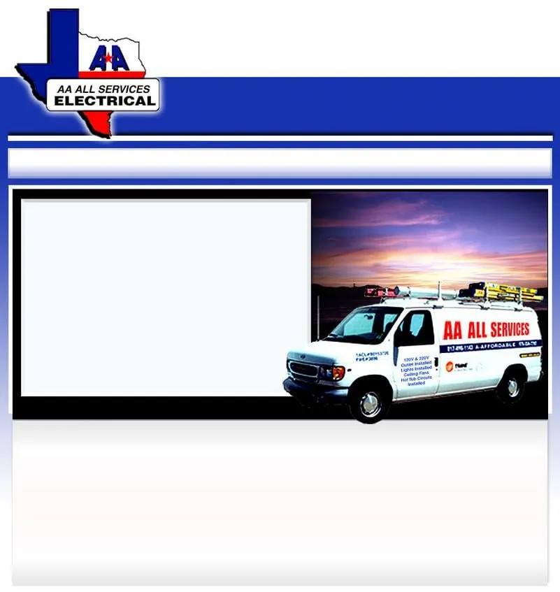 Slide of AA All Electric Service