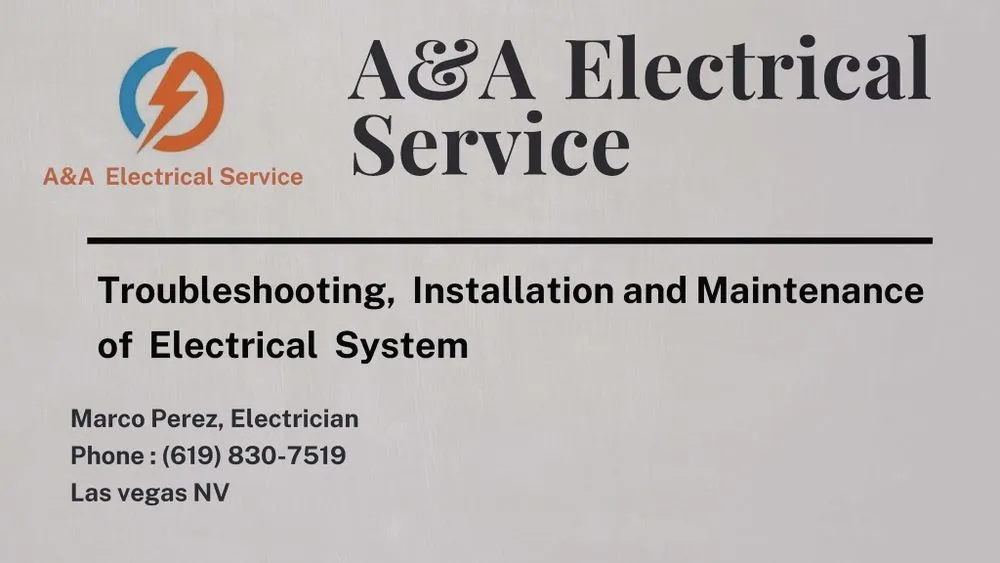 Slide of A&A Electrical Service