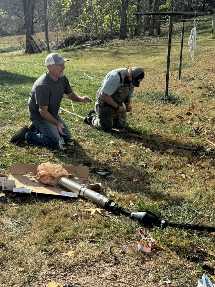Slide of AA well Pump Repair