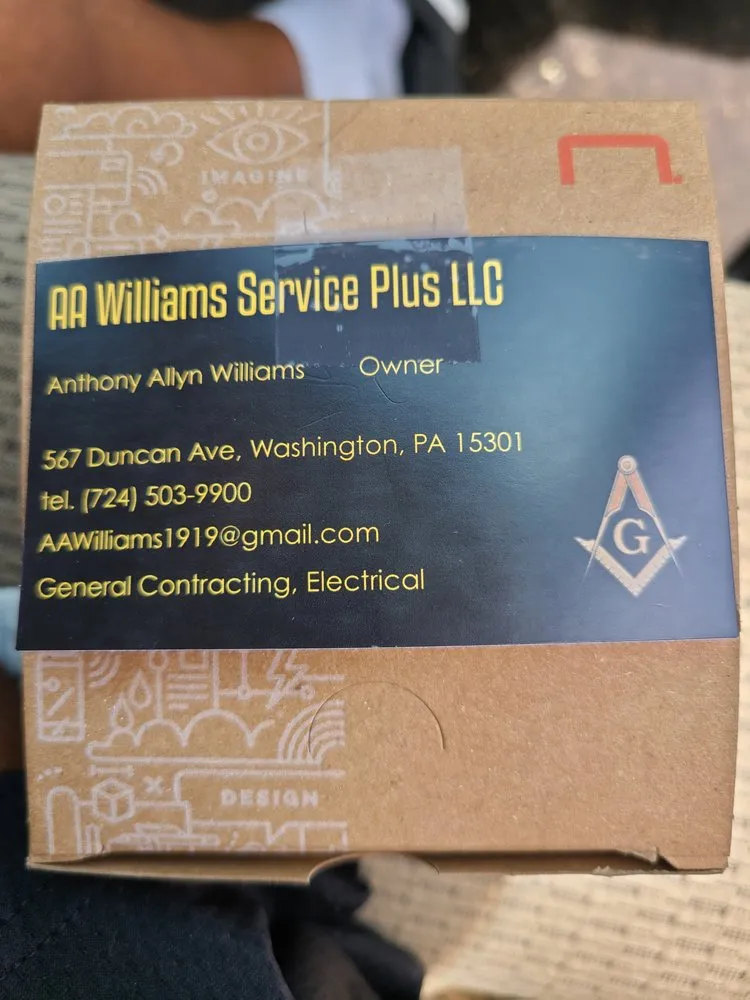 Slide of AA Williams Services Plus