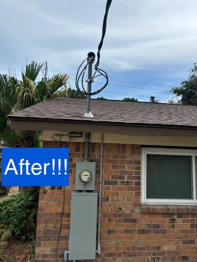 Emergency electrical service for homes in emergency electrical service, by