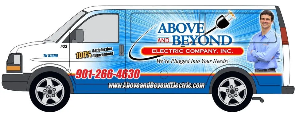 Slide of Above and Beyond Electric Company