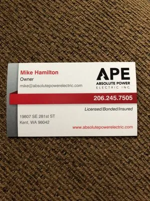 Absolute Power Electric Logo