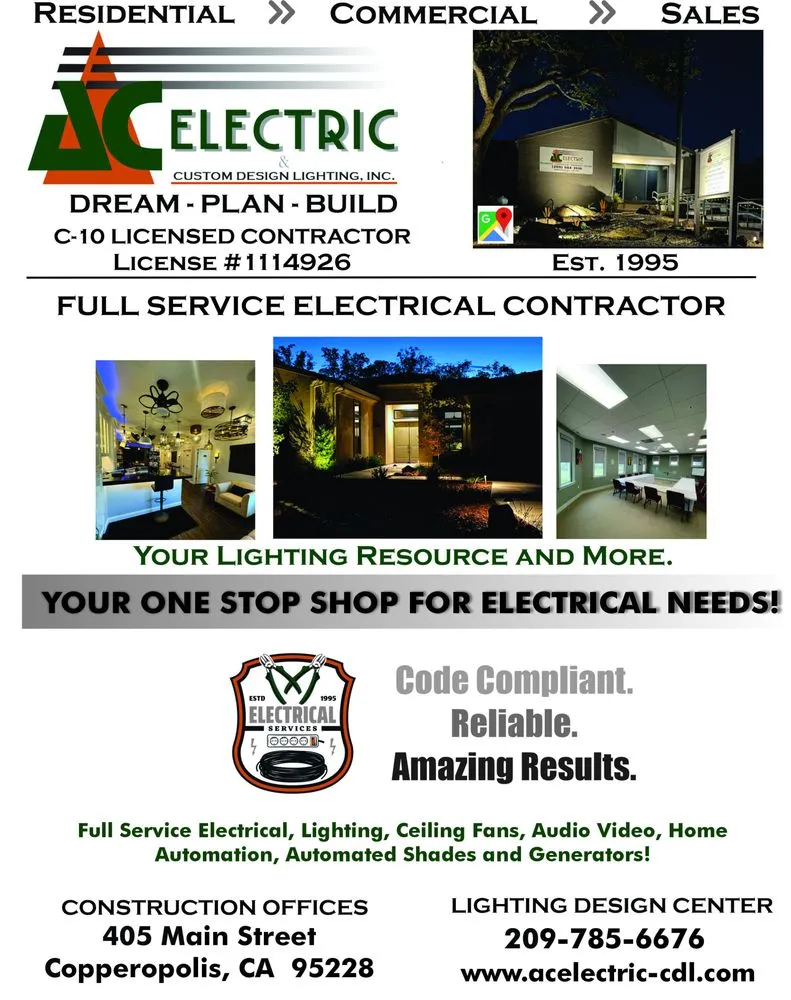 Expert lighting installation experts serving ,  - AC Electric & Custom Design Lighting