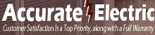 Slide of Accurate Electric & Service Inc