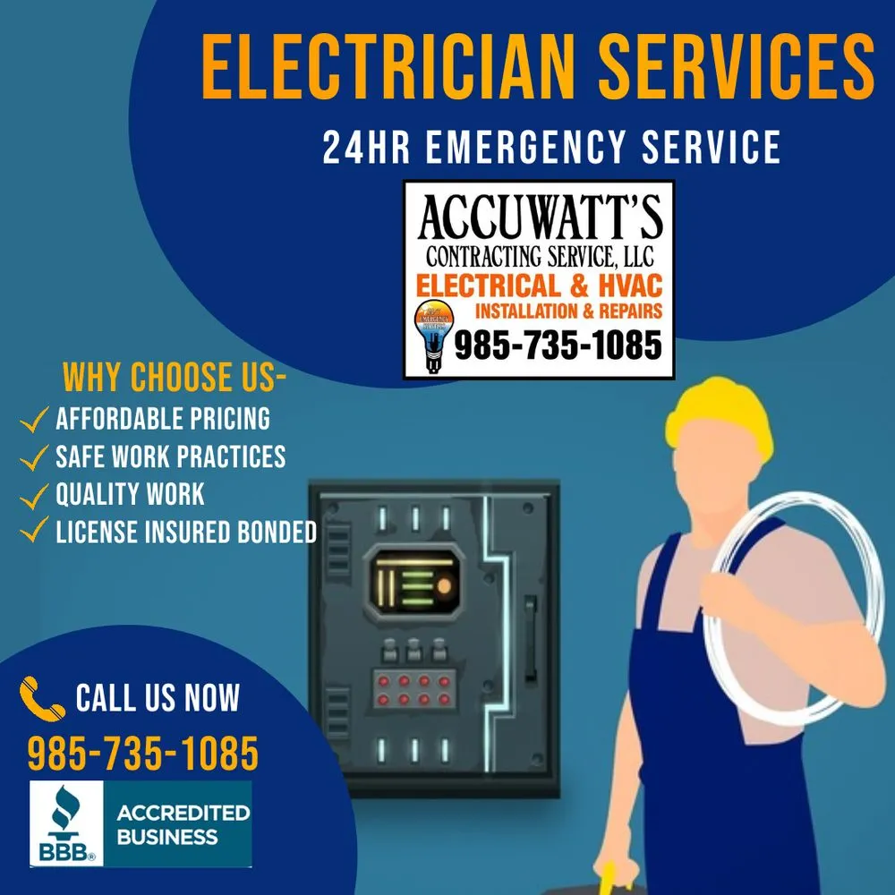 Slide of Accuwatt's Contracting Service