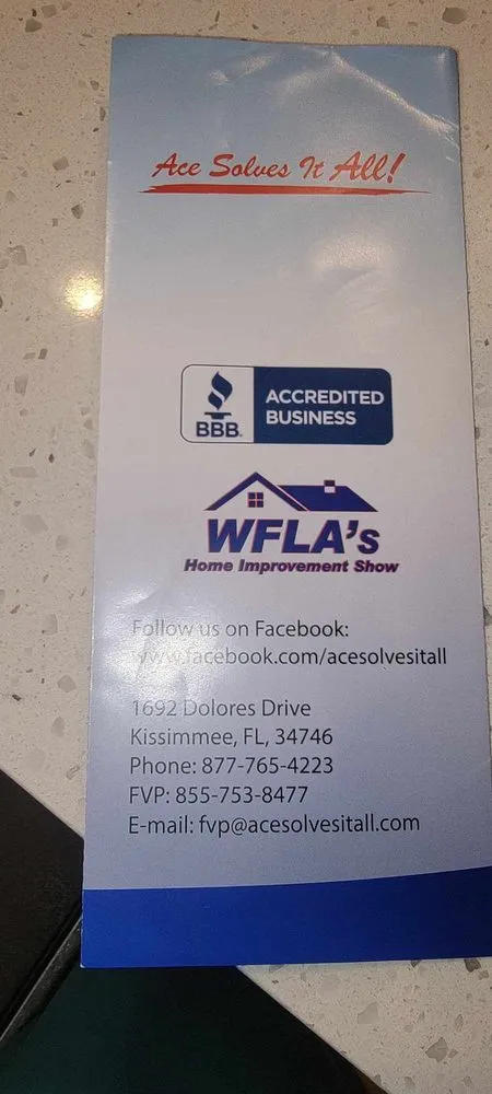 Slide of Ace Solves It All