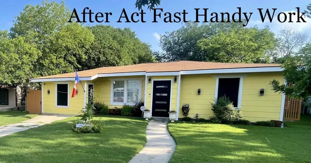 Slide of Act Fast Handy Work