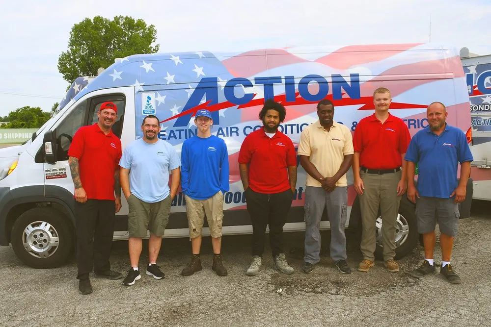 Slide of Action Heating, Air Conditioning & Electrical