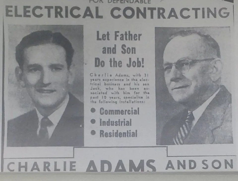 Slide of Adams Electric