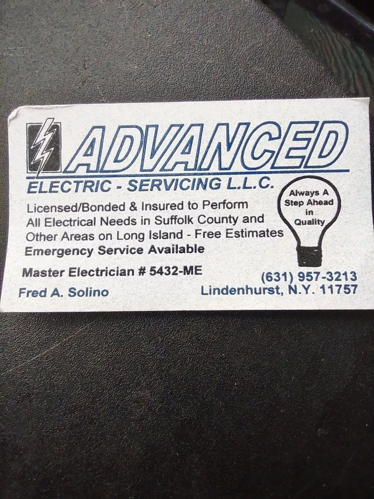 Slide of Advanced Electric Servicing