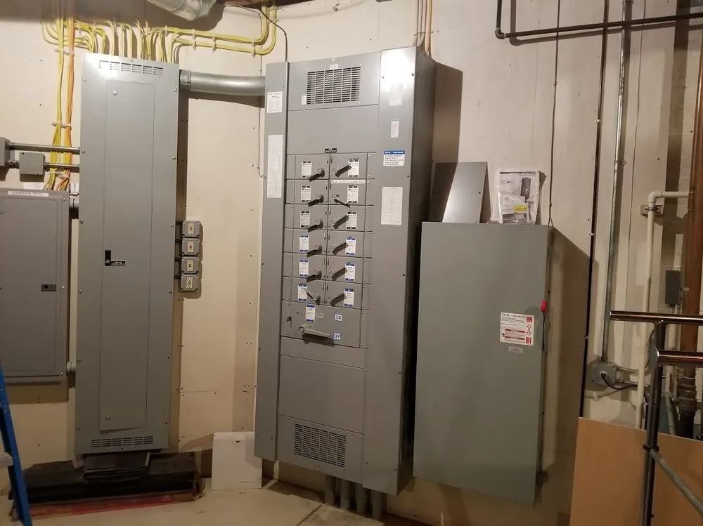 Licensed electrician providing panel upgrade in , 