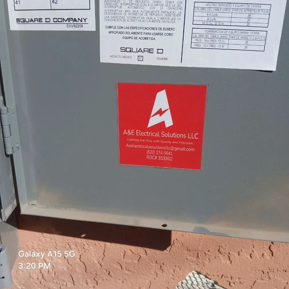 Slide of A&E Electrical Solutions