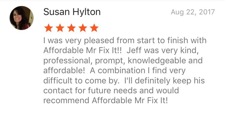 Slide of Affordable Mr Fix It