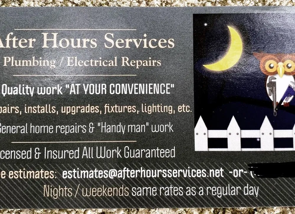 Slide of After Hours Services