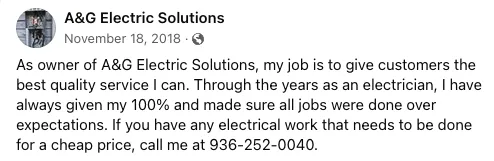 Professional panel upgrade service in Goodrich, TX - A&G Electric Solutions