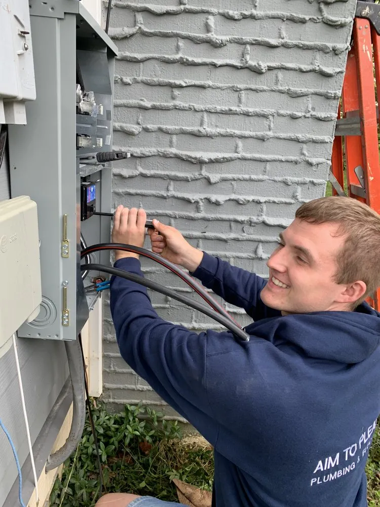 Slide of Aim To Please Plumbing and Electric