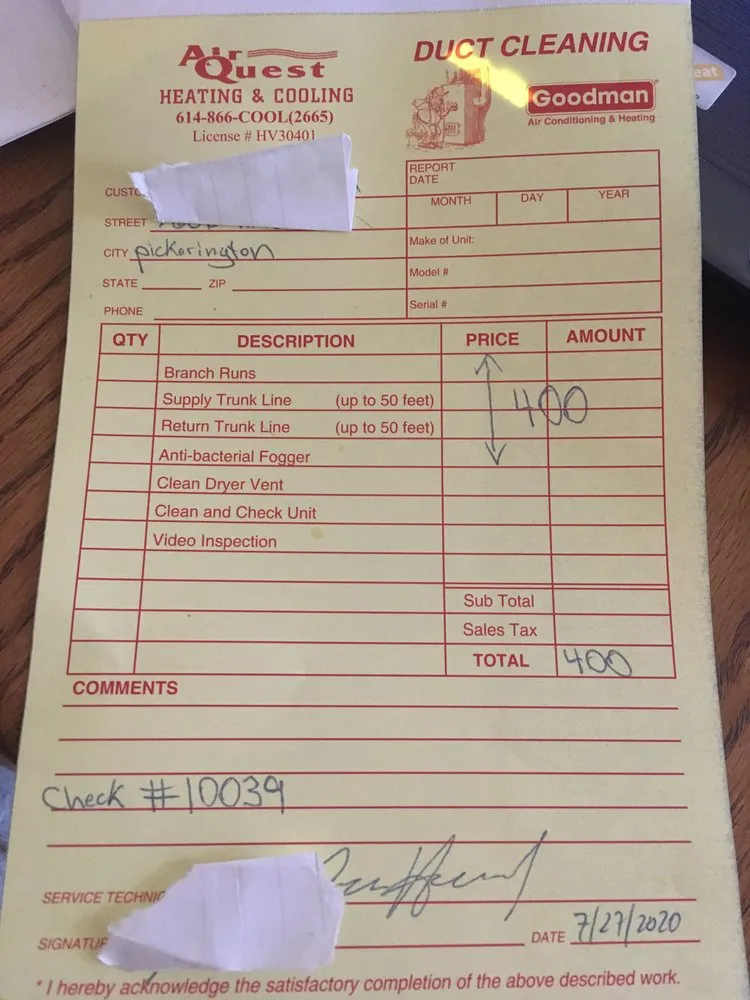 Slide of Air Quest Heating & Cooling