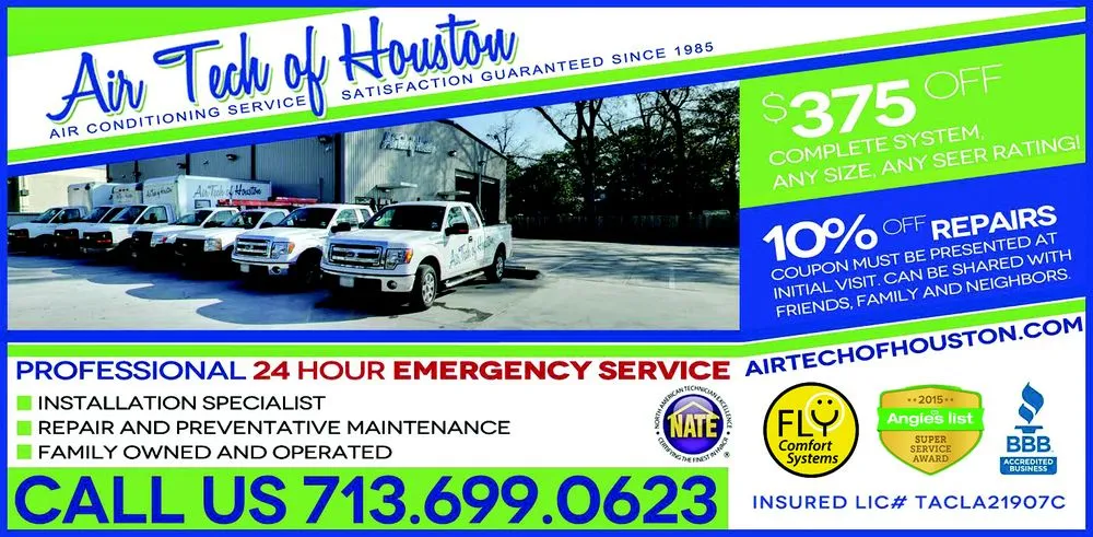 Slide of Air Tech of Houston AC & Plumbing
