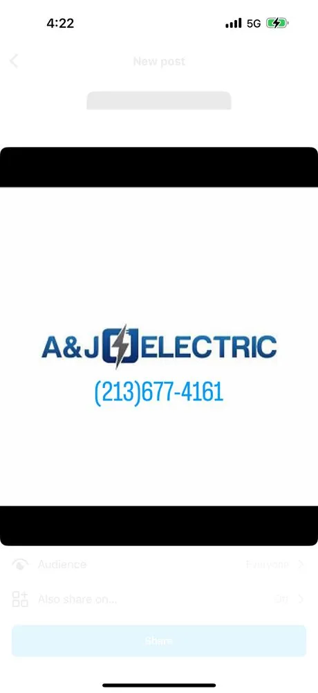 Slide of A&J Electrical