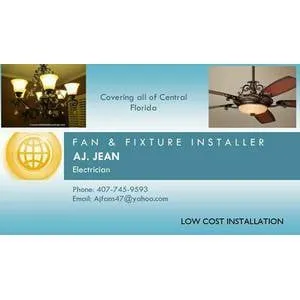 Slide of AJ Installing Fan And Fixture