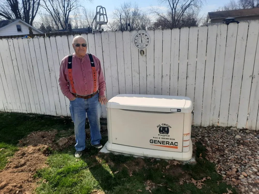 Licensed electrician providing emergency electrical service in Bryant, IN - All Circuit Electrical